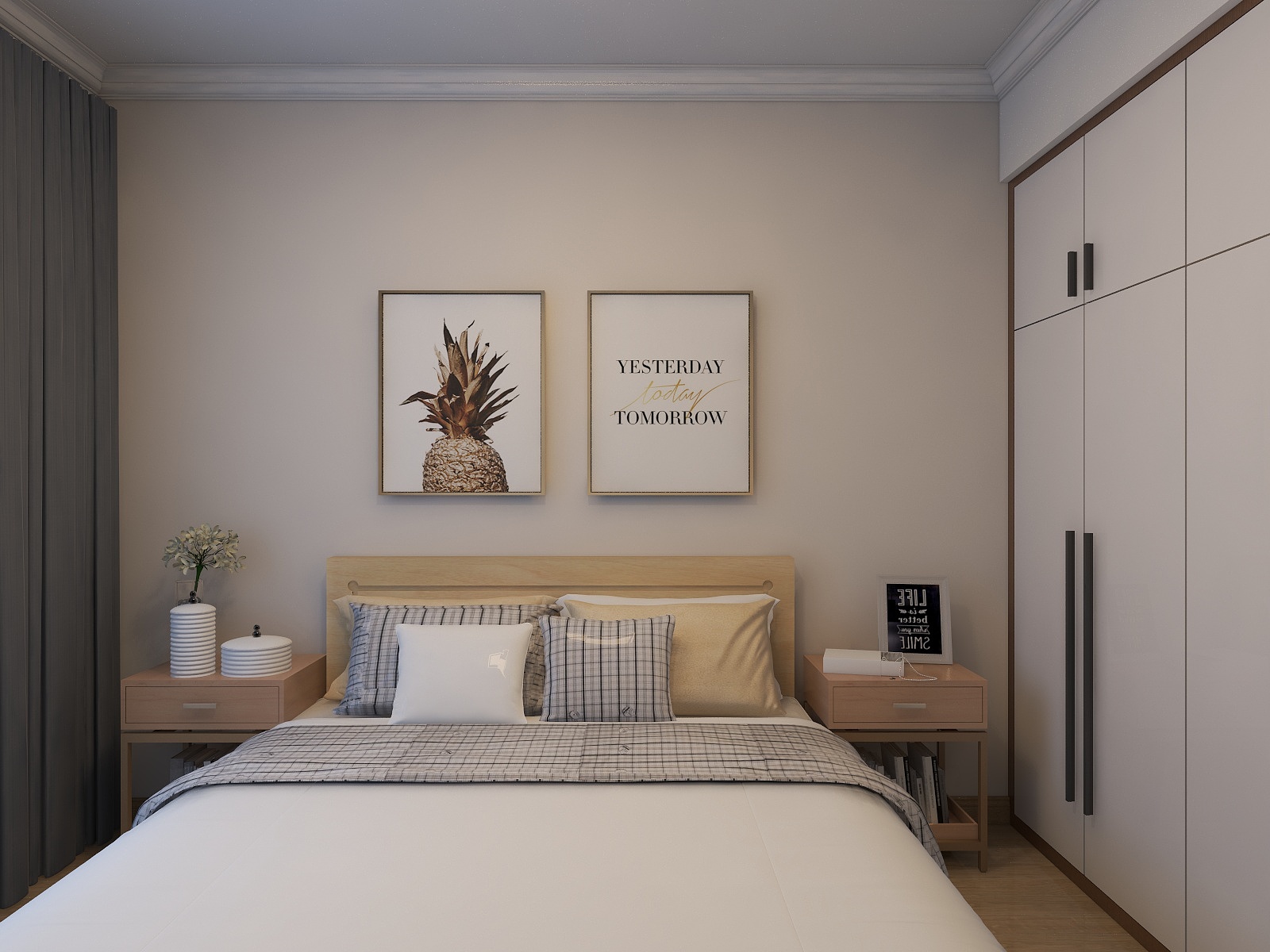 曾丶凡-712富春国际花园两室简约风格-装修设计方案