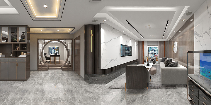 枫墨1-尚正一品3-东-3东户轻奢-装修设计方案