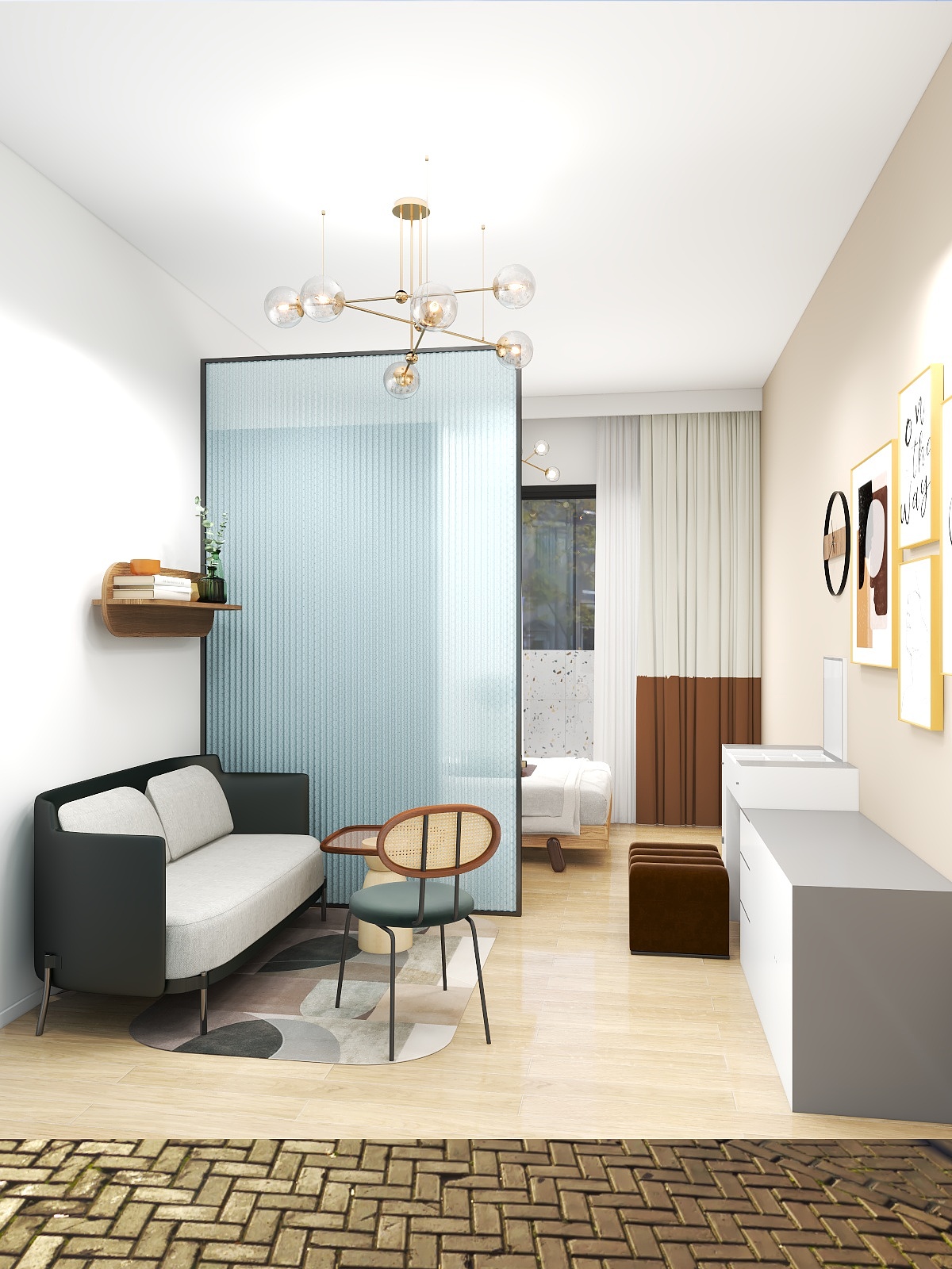 大湾区Steven-KOSING青年社区-单间-装修设计方案