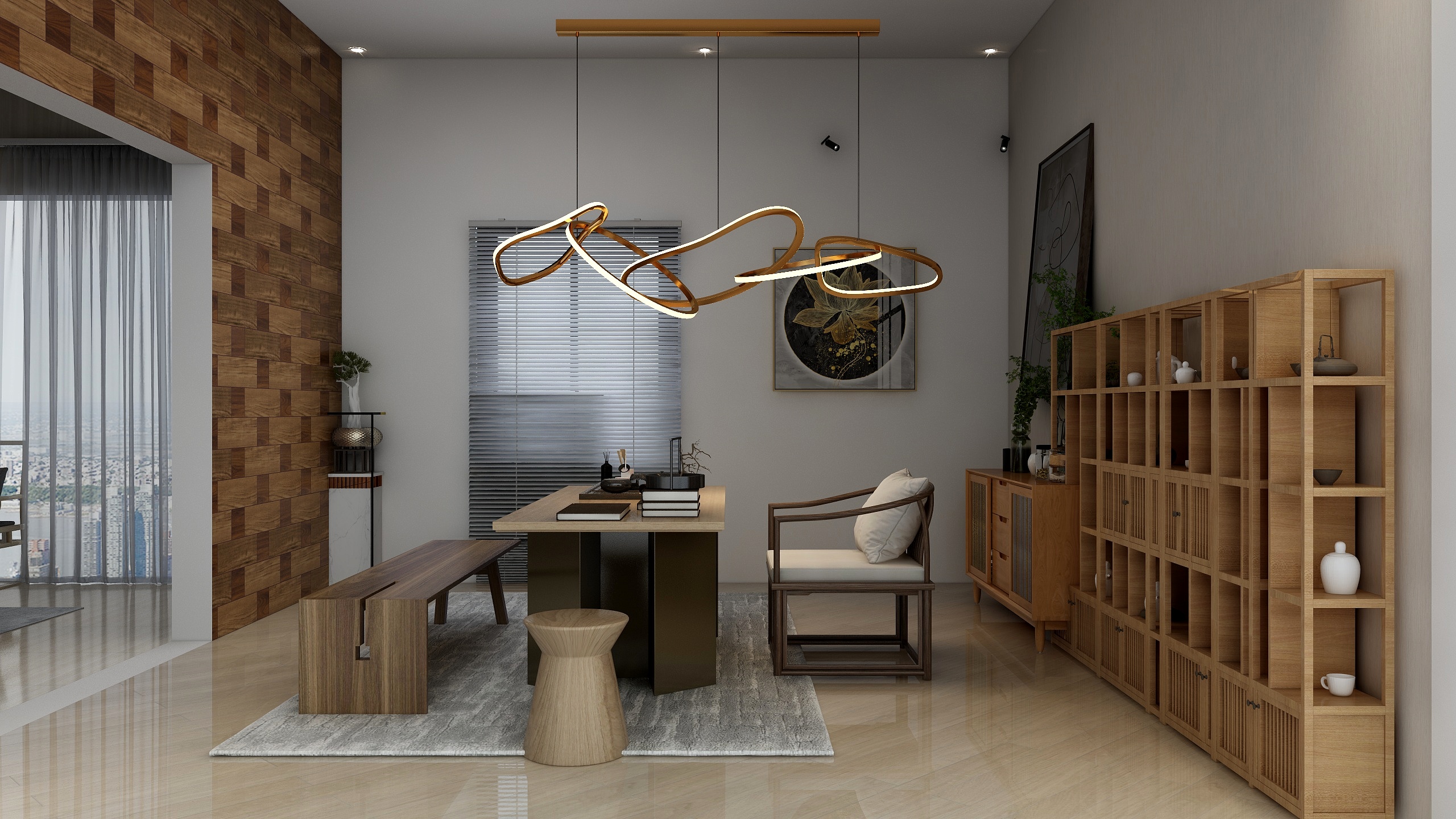 妮妮设计师-茶馆-装修设计方案