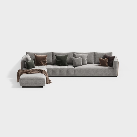 Luxury Seats & Sofas,L-shaped Sofa,gray