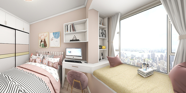 室内全景-美居乐.dwg-装修设计方案