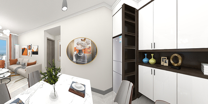 陈彪室内设计-听涛苑93效果图.dwg-装修设计方案