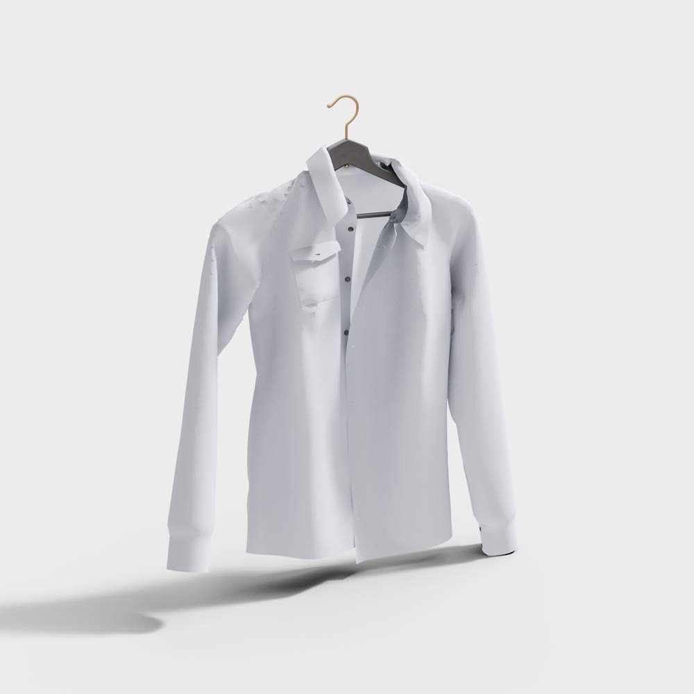 现代衣服-18-男士上衣3D模型