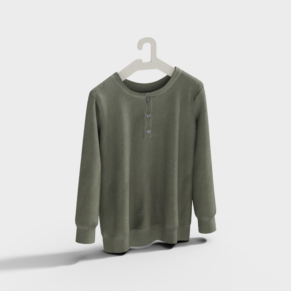 现代衣服-17-针织毛衣3D模型