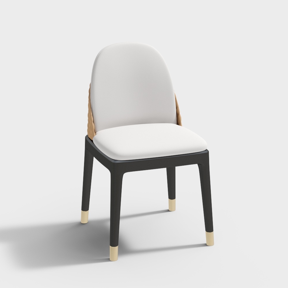 皮质餐椅-BSGY505A3D模型