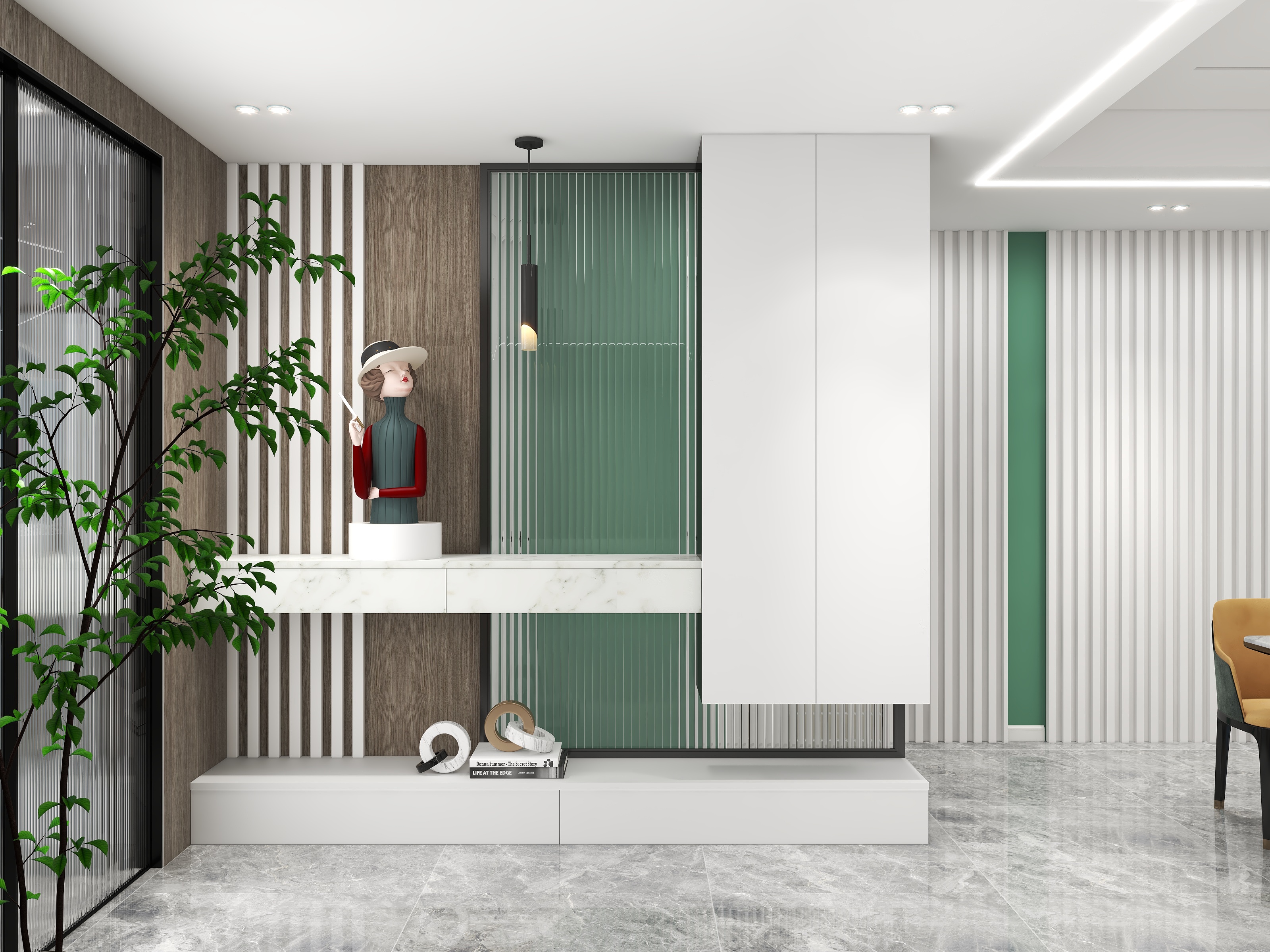 设计师高鹏-【大师挑战赛+户型改造+清然】-装修设计方案