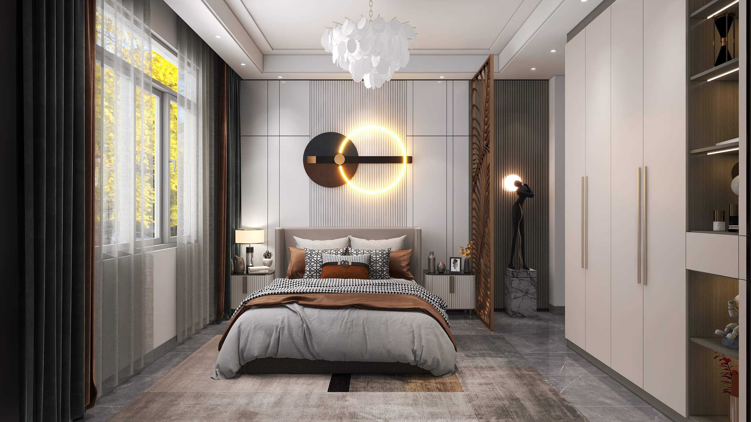 鱼小是小鱼-新桥和馨园现代简约152㎡1室-装修设计方案