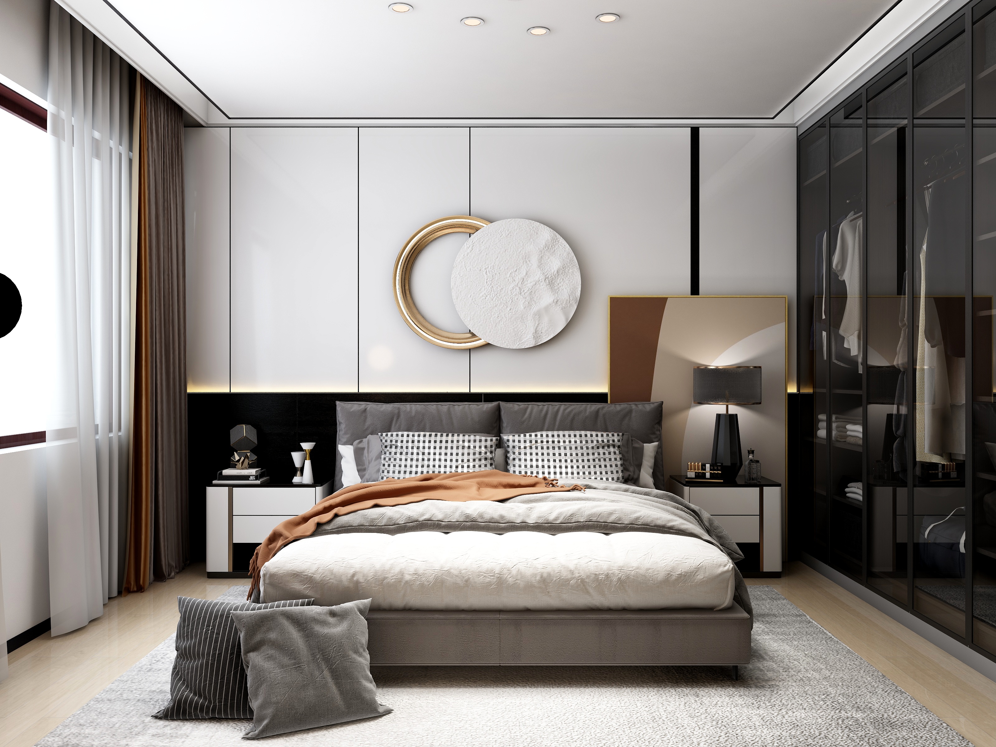 快乐小LZaA-后现代主义卧室-奢而有度·简而不凡-装修设计方案