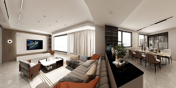 刘玲-汇金天誉城（蒋哥）横厅大户型.d-装修设计方案