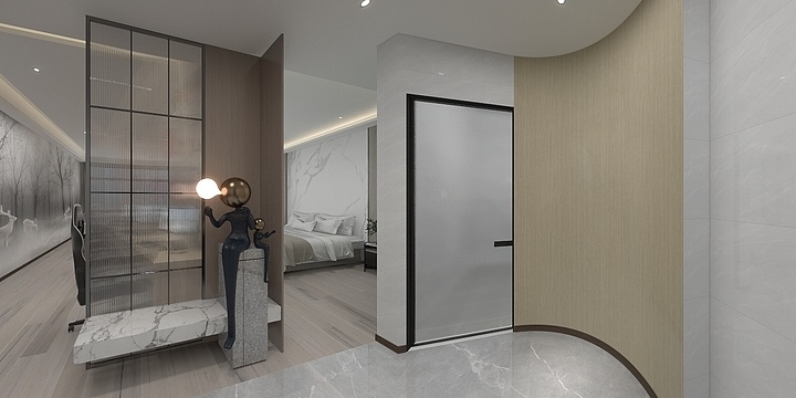 简梵设计工作室-幸福.四季酒店5楼D-装修设计方案