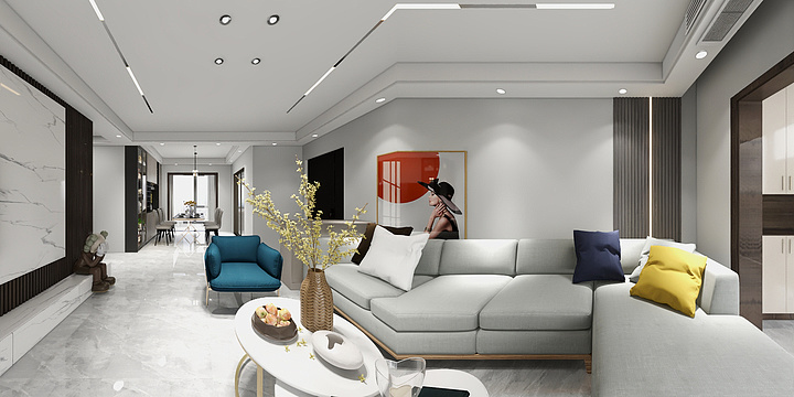 莱茵整体木作-信合壹号院5-1-2601-装修设计方案