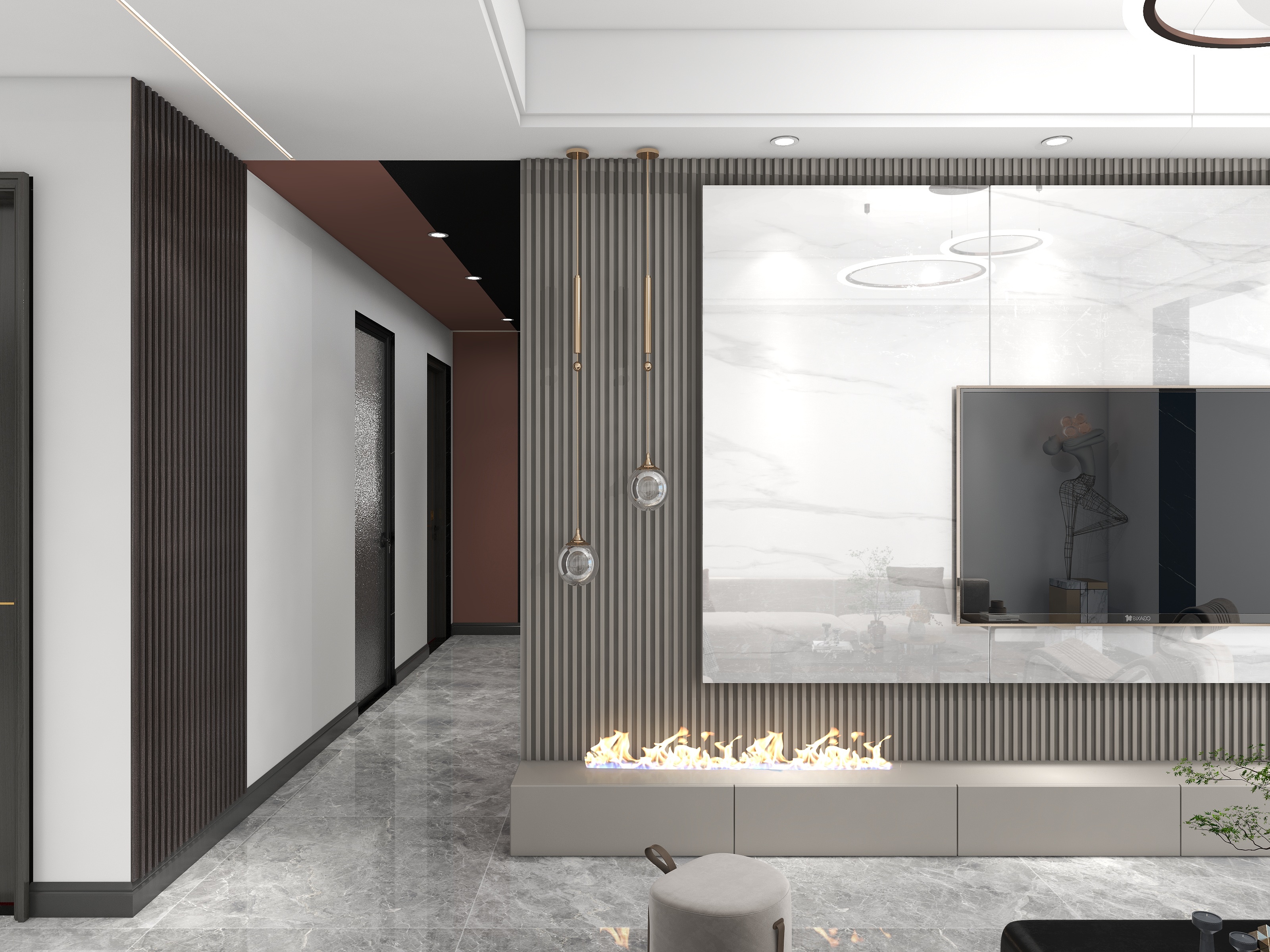 景宏装饰18979315117-现代简约100平方-装修设计方案