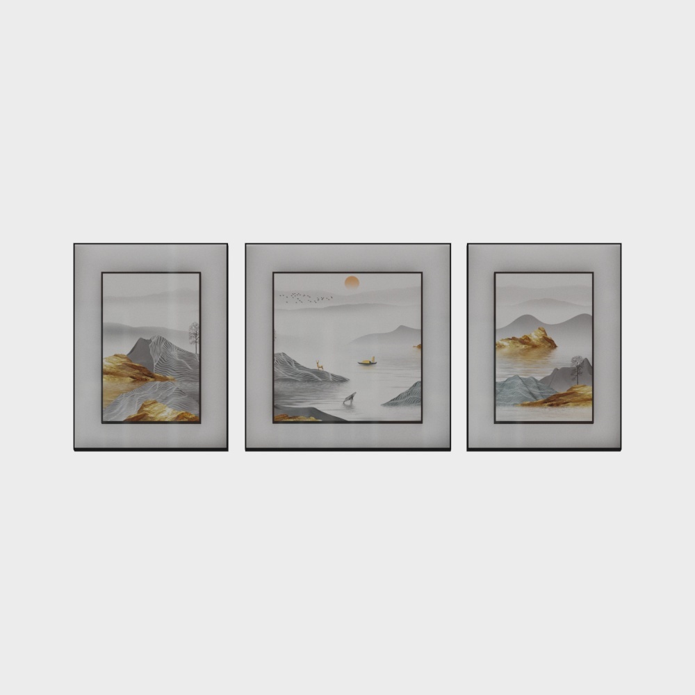 简上-轻奢风-客厅装饰画-SK-210