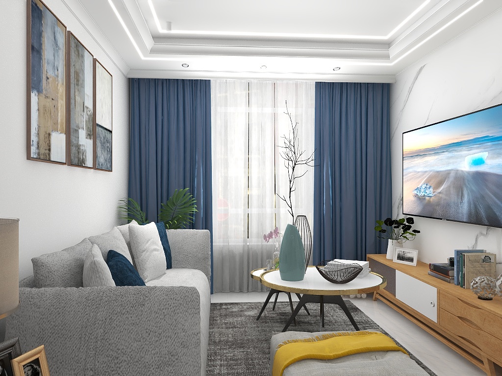 彩装设计-下- 简单现代黑白灰-装修设计方案