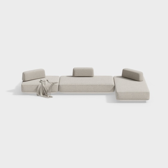 Modern L-shaped Sofa,Seats & Sofas,beige