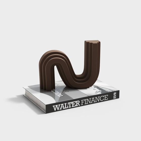 Wabi-Sabi Style Leisure Ornaments 3D Model in Earth Color