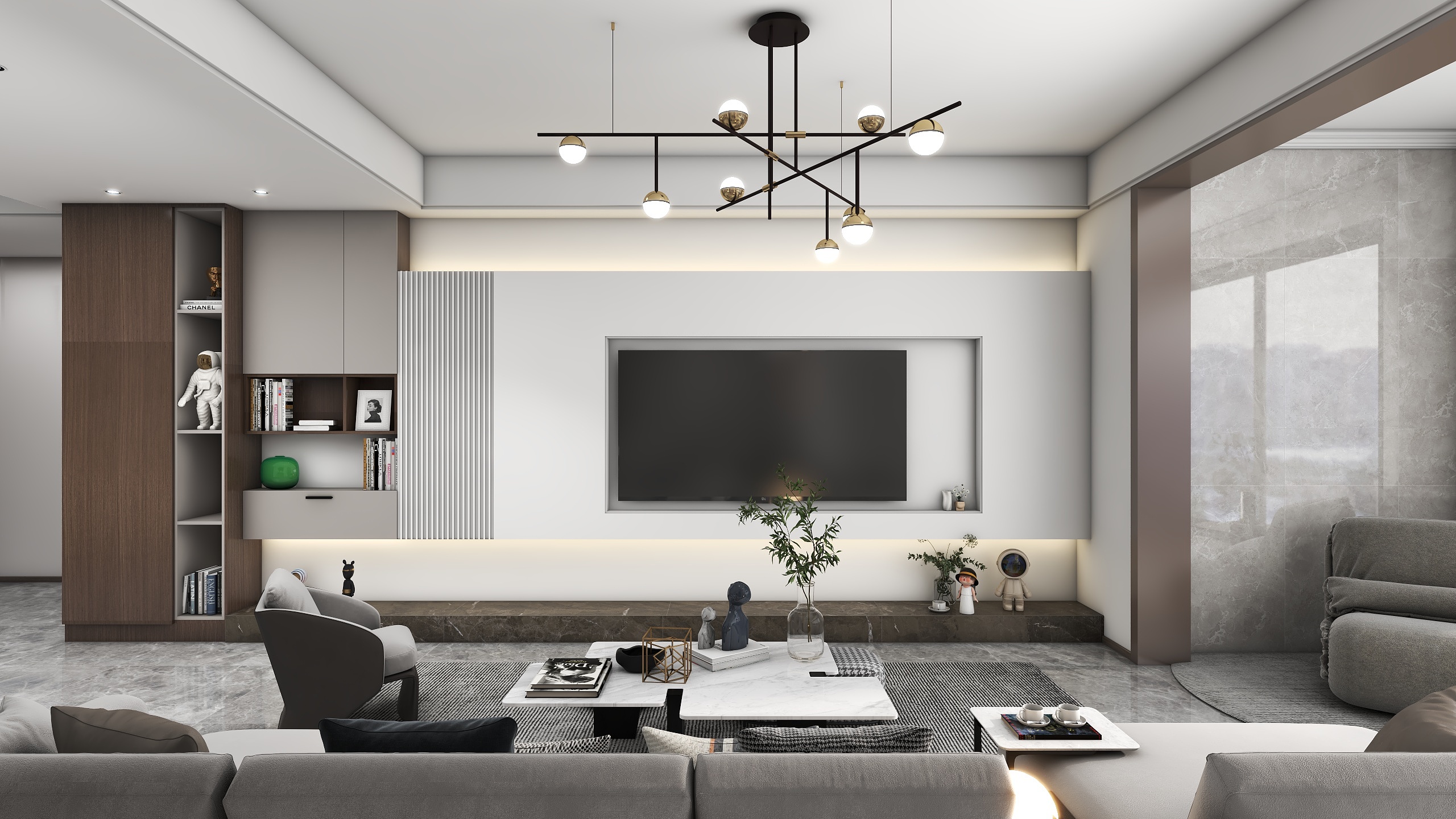 高波设计-兰陵御府一楼.dwg-装修设计方案