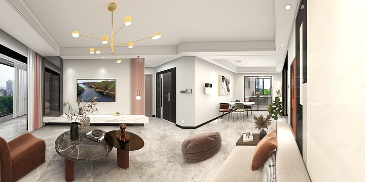 黄晓阳高端室内设计-鸿润城27-2-1203设计方案-装修设计方案