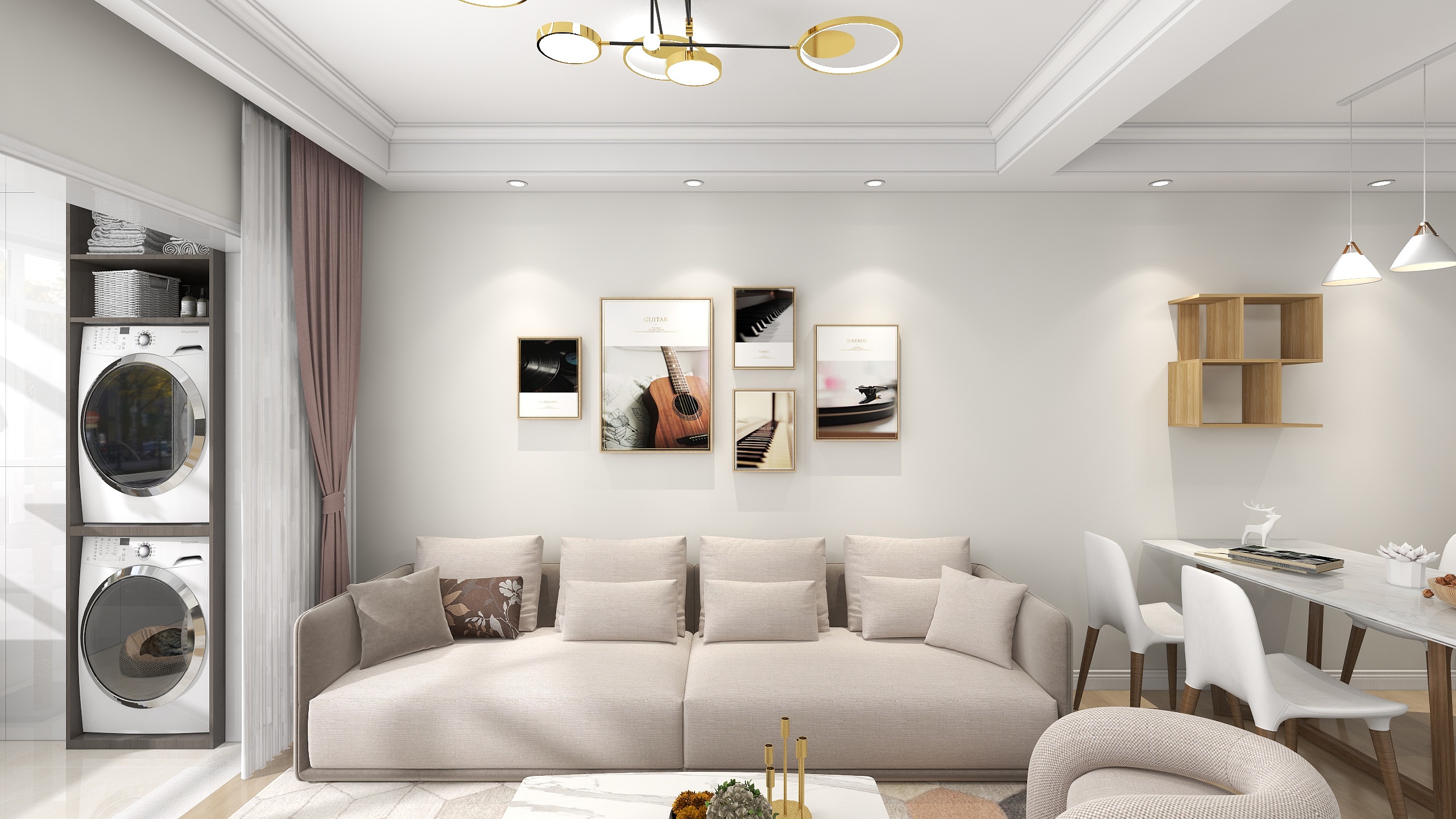 牛雷涛设计师-德信海德公园83.00㎡A2’3室2厅1卫1厨-装修设计方案