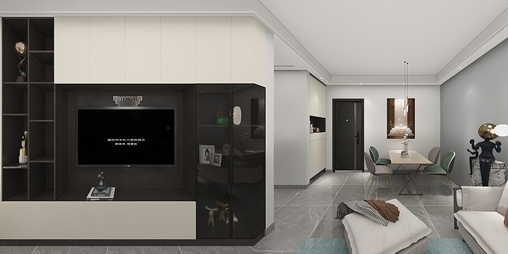 云南华聚艺家装潢设计-花鹤翎11栋1302董师-装修设计方案