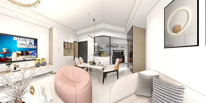 木叶装饰丨叶豆豆-喜悦长岛11-装修设计方案