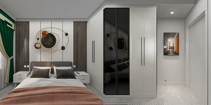 Demon丶丿-中海橡树园88平现代轻奢风格-装修设计方案