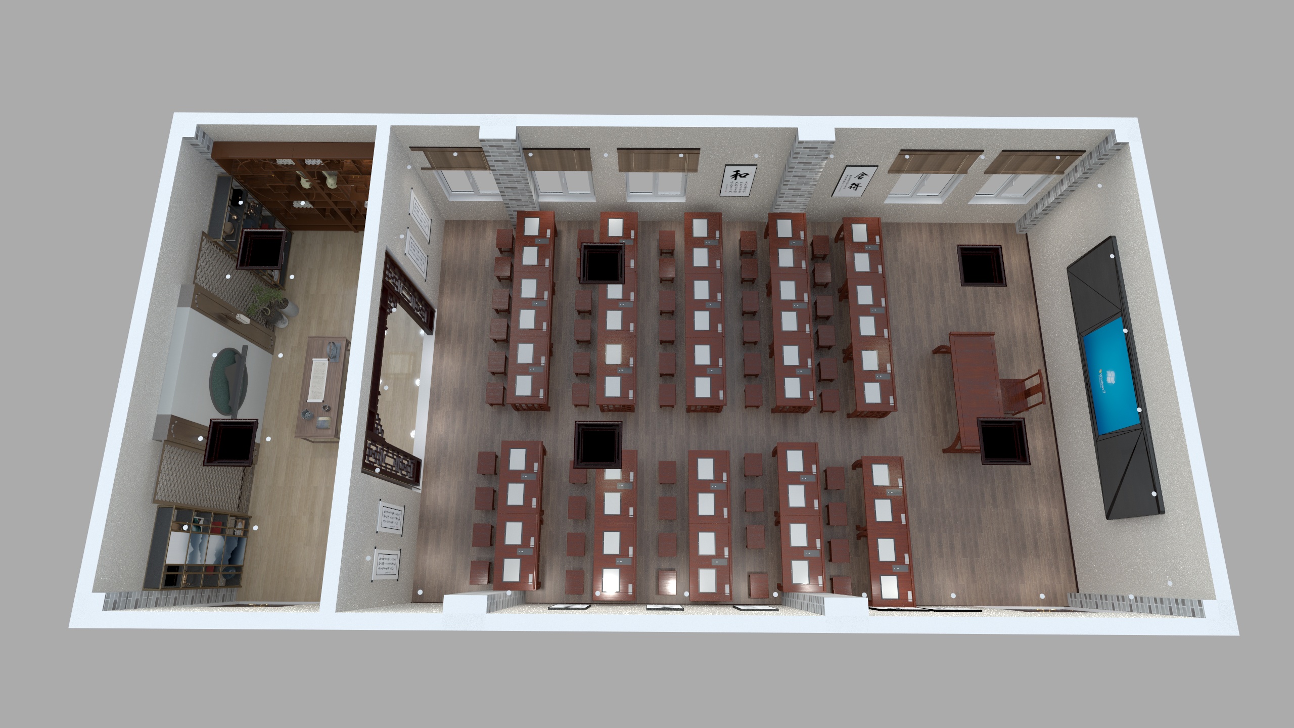 尚度装饰赵鹏飞-书法教室-装修设计方案