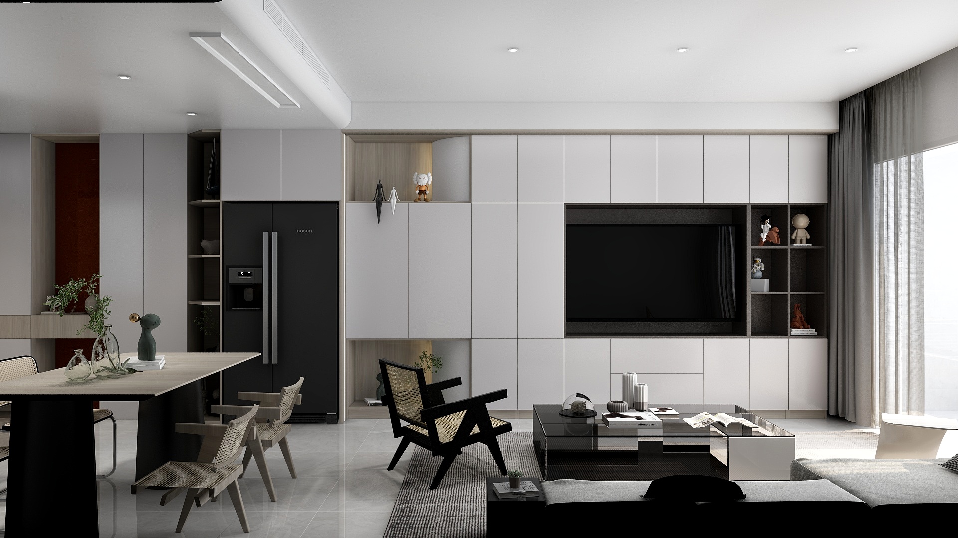 银林设计丨姚浩-森林湖-110m²户型-装修设计方案