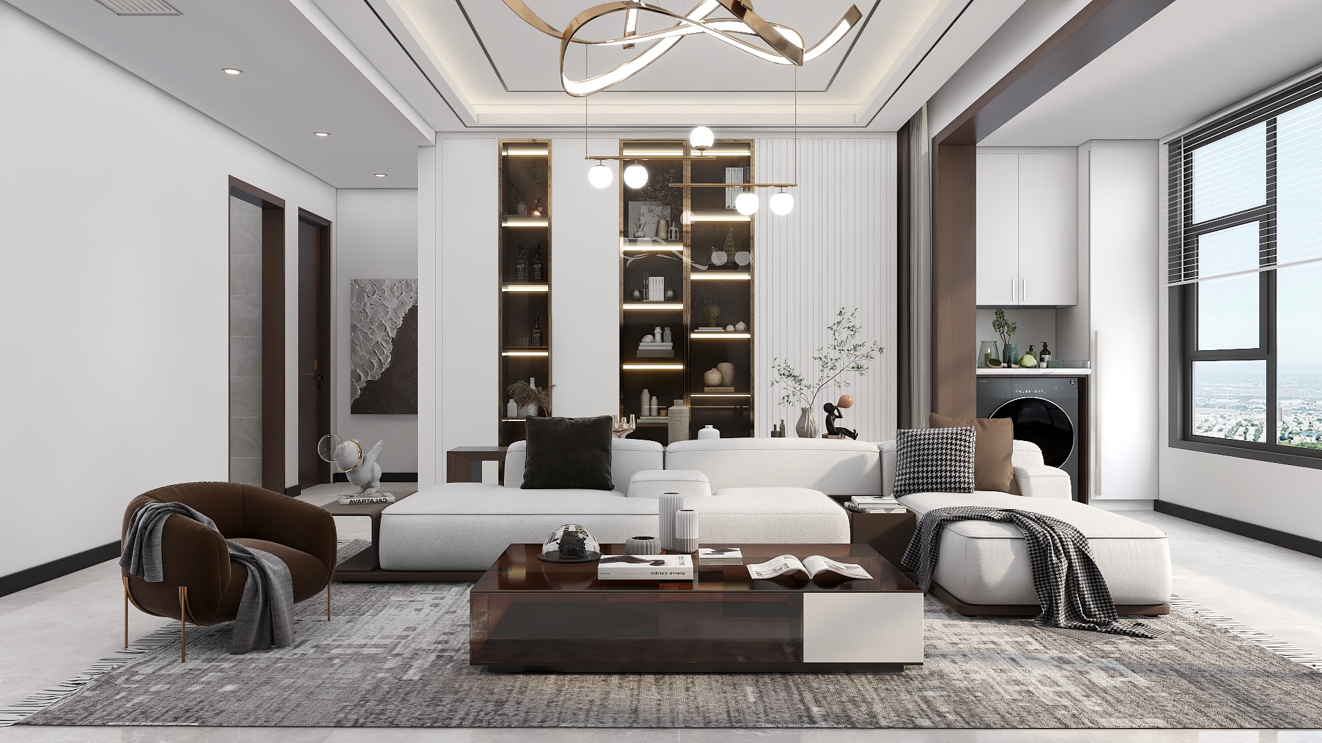 宋设计个人号-招商公园:140平现代轻奢，中性优雅-装修设计方案