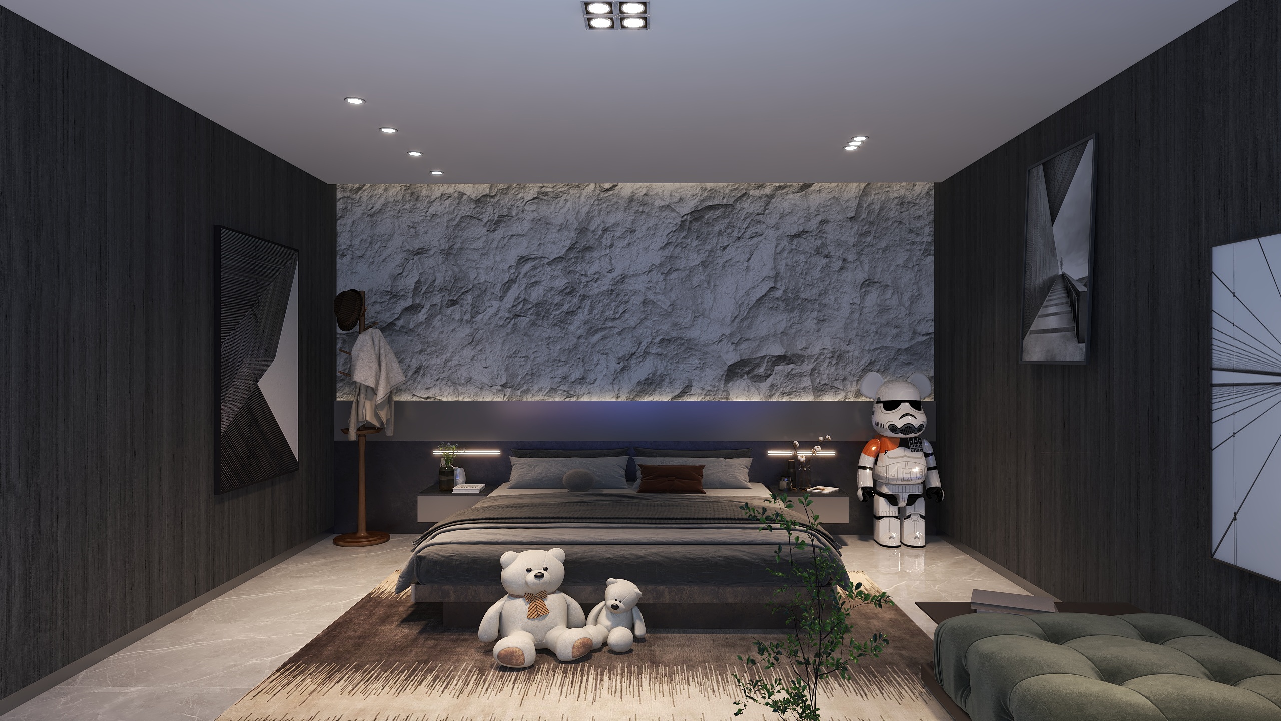 悚梦-主卧-装修设计方案