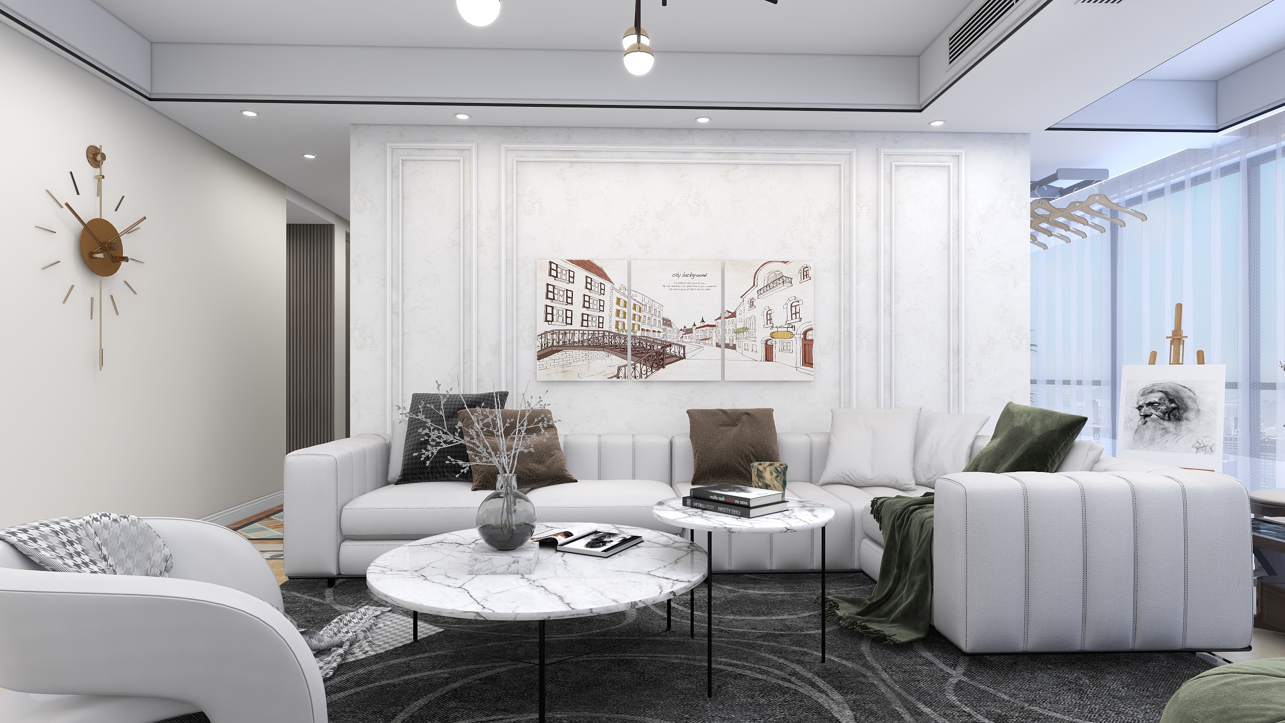 冀川空间-乐陵·碧桂园天樾湾轻奢简欧装修效果图