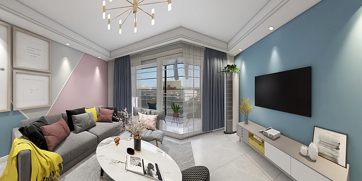 木子李室内设计-33号楼中户.北欧风-装修设计方案