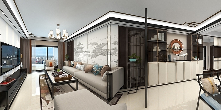 两个小不点-万科城D-123m²A-89m²-装修设计方案