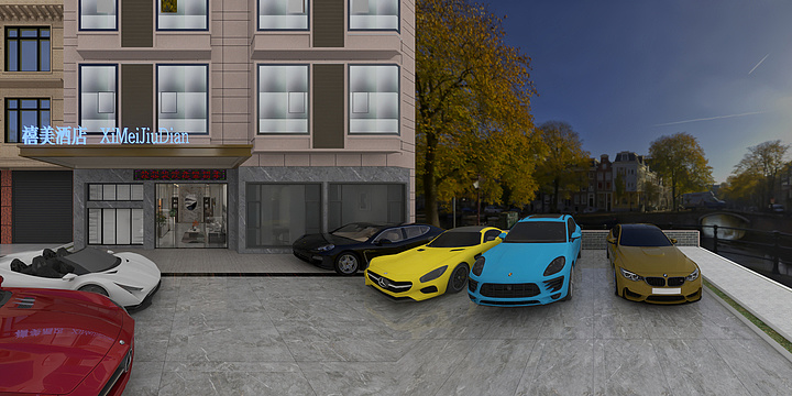 曾laoshi-禧美酒店一楼-装修设计方案