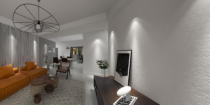 襄阳品艺装饰-金科集美府117平-装修设计方案