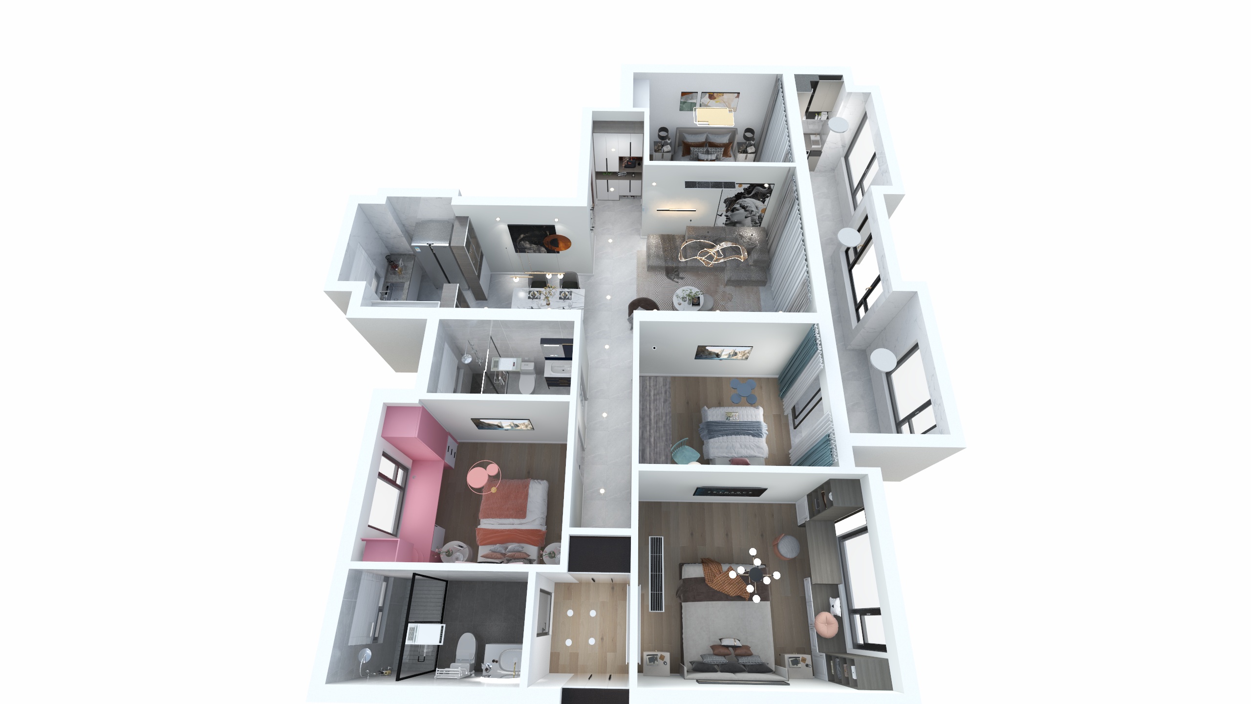 室内全案设计师张生-东湖131户型-装修设计方案