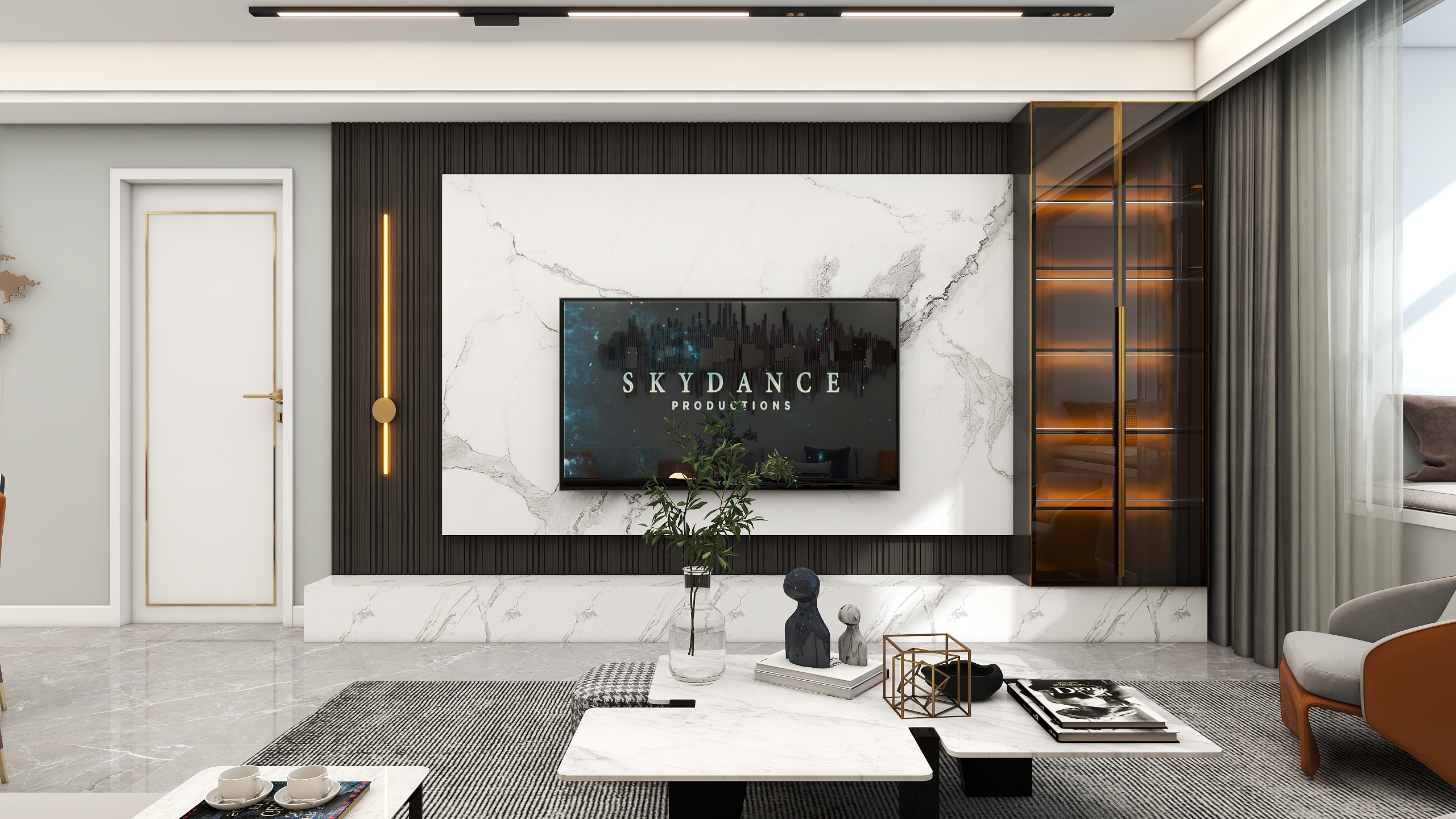 行走的蒲公英-美林湾-130㎡-现代轻奢风-装修设计方案