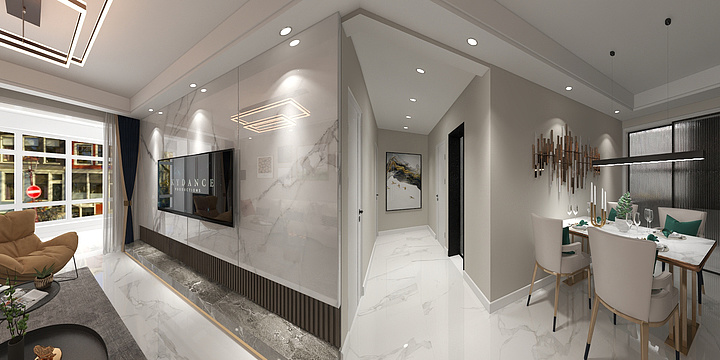 全案设计师-胡胡-城发云悦府效果图安排.dwg-装修设计方案