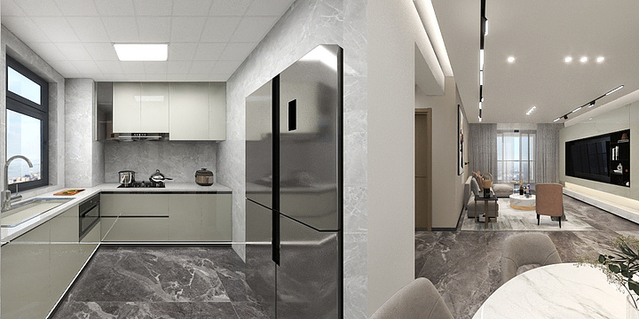 杨七泡泡-海映兰屿雅居极简风格暖色性-装修设计方案