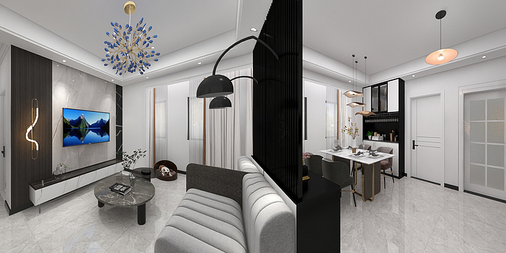 徐浩杰1199-瑞和园89.50㎡B户型3室2厅1卫-装修设计方案