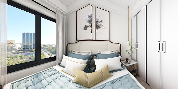 媛媛BW-秋秋姐新中式效果图(峰源装饰)-装修设计方案