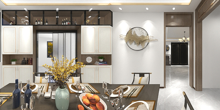 WarmMocha-大悟自建府邸.dwg-装修设计方案