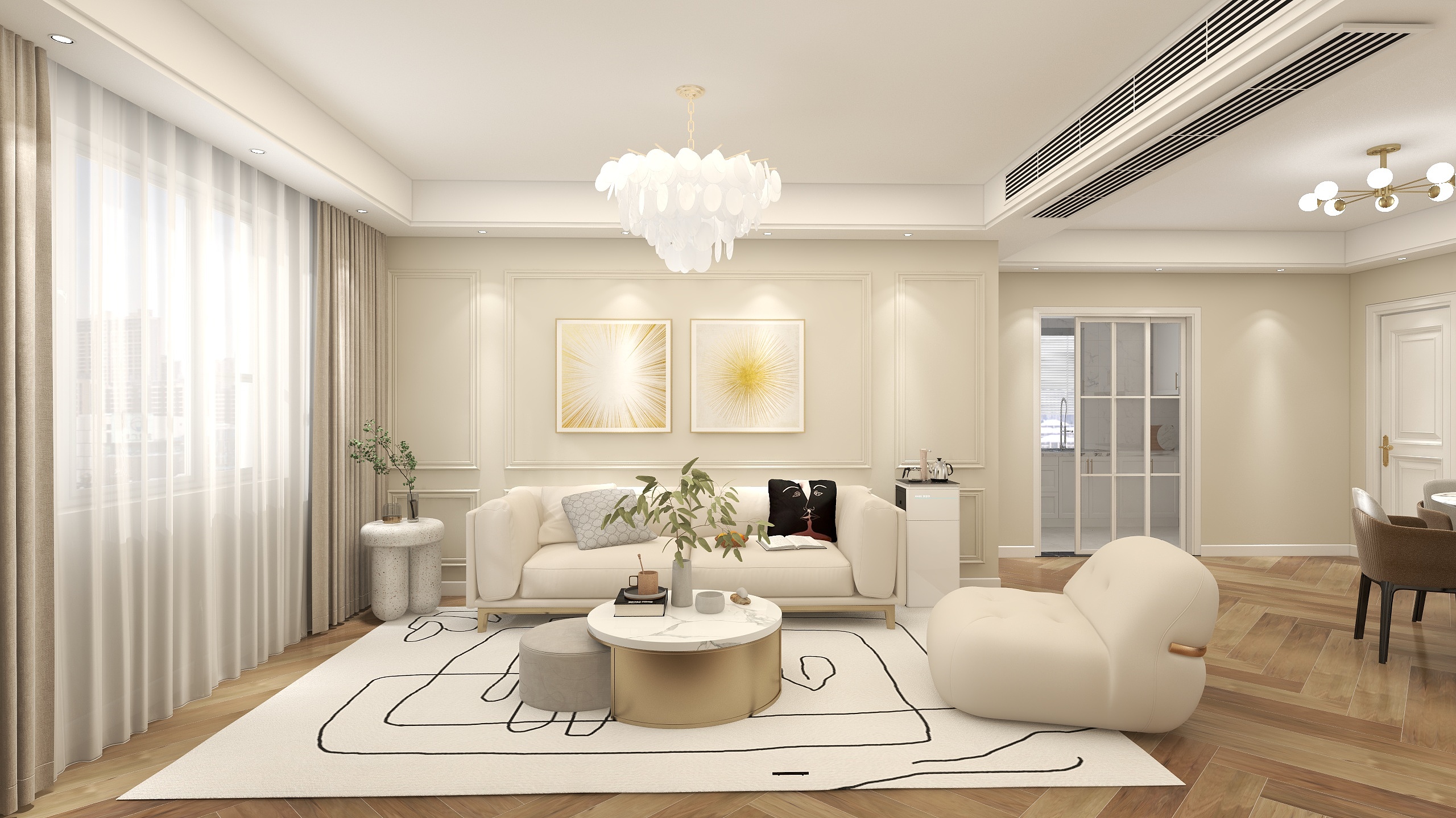 优躺设计YT-现代北欧-客餐厅-装修设计方案