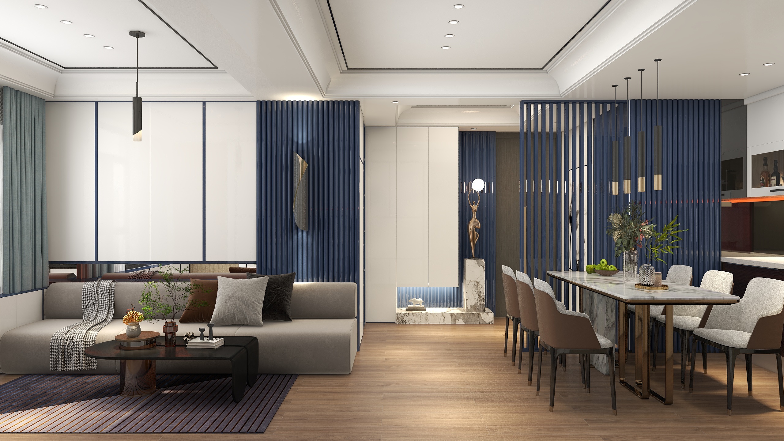 廸偉-愉悅-55方現代三居-装修设计方案