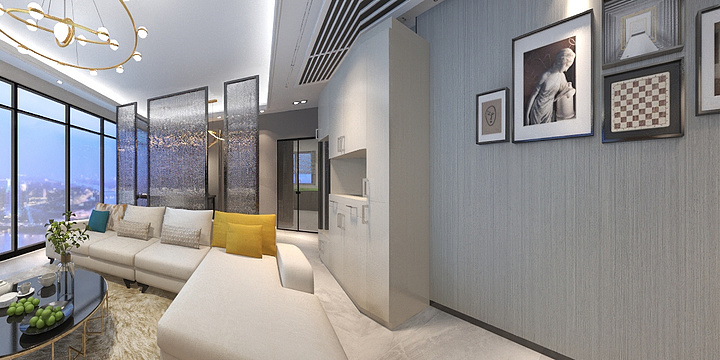 樱桃f-瑞和园89.50㎡B户型3室2厅1卫-装修设计方案