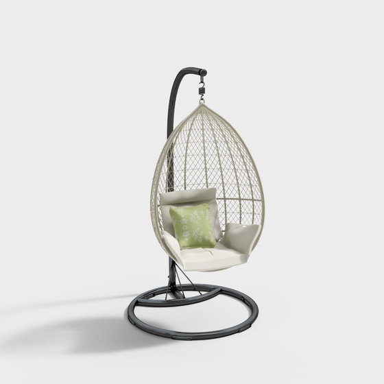 Modern Outdoor Swing Chair,silver
