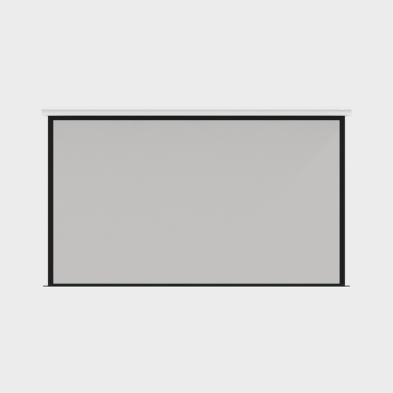 Black Projection Screen 3D Model