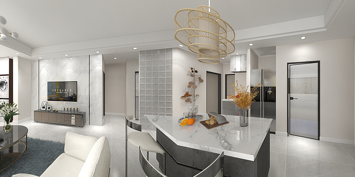 张航-美的云来效果图.dwg-装修设计方案