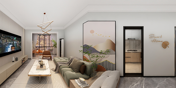 首席原創設計-丽景雅居3D02.dwg-装修设计方案